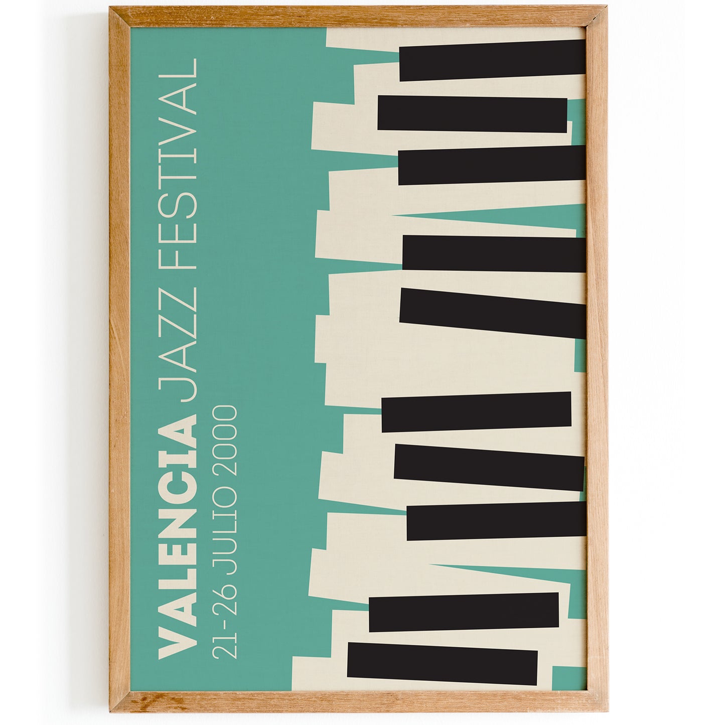 Valencia Jazz Festival Piano Poster