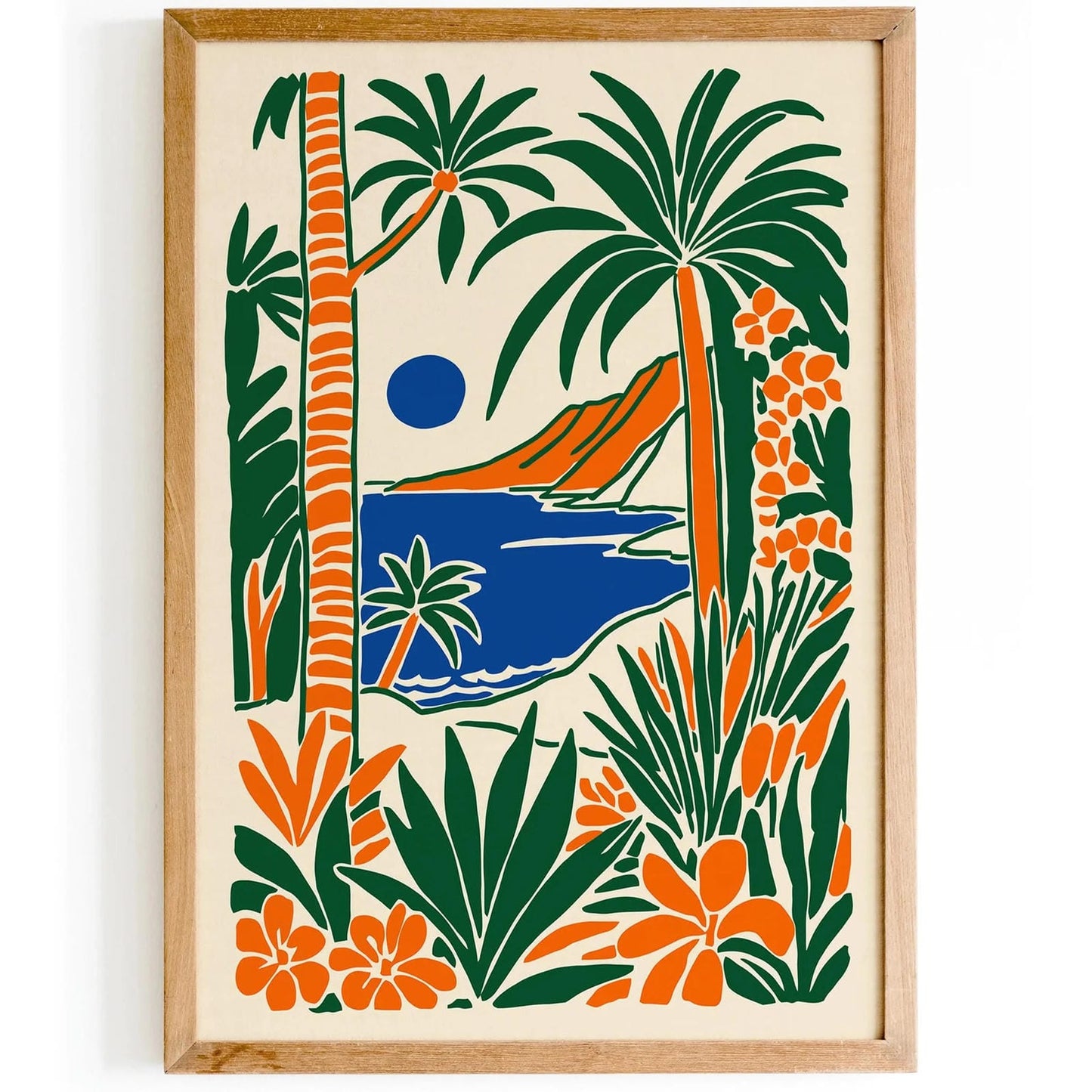 Tropical Paradise Poster – Exotic Landscape Wall Art
