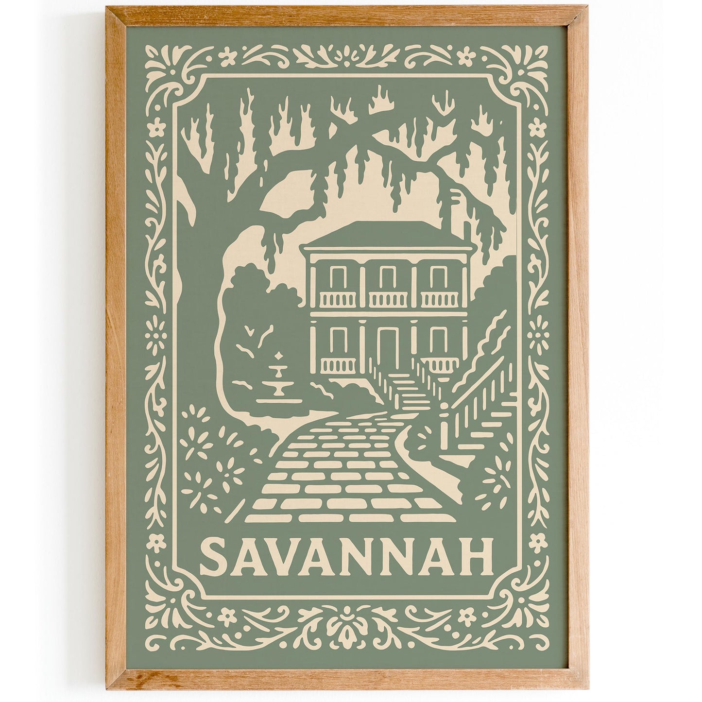Savannah Georgia Poster – Vintage Travel Wall Art