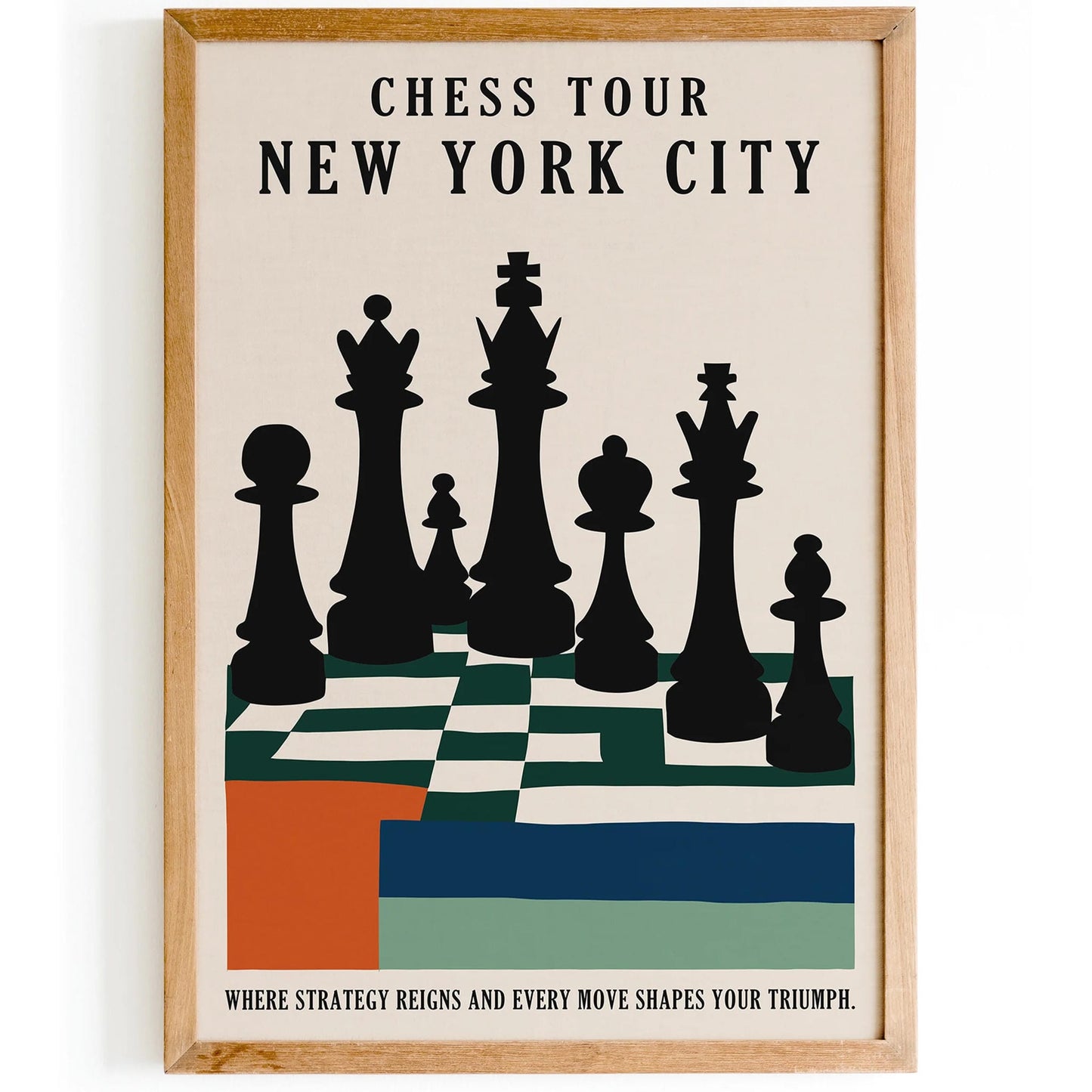 Chess Tour New York City Poster
