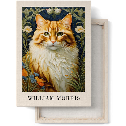 Portrait of a Cat Morris Canvas Wall Art