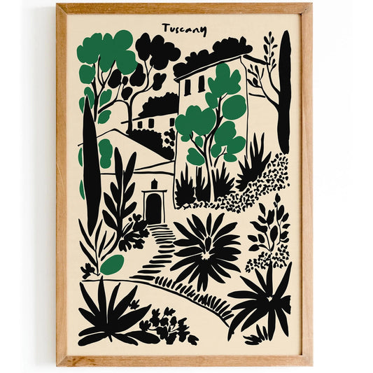 Tuscany Landscape Poster 2025