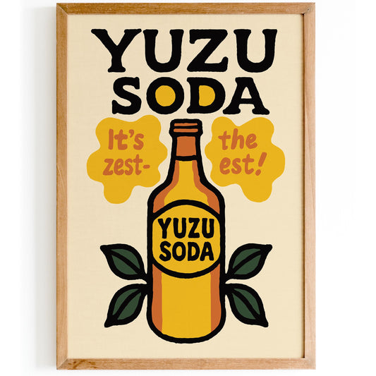 Yuzu Soda Burst Poster