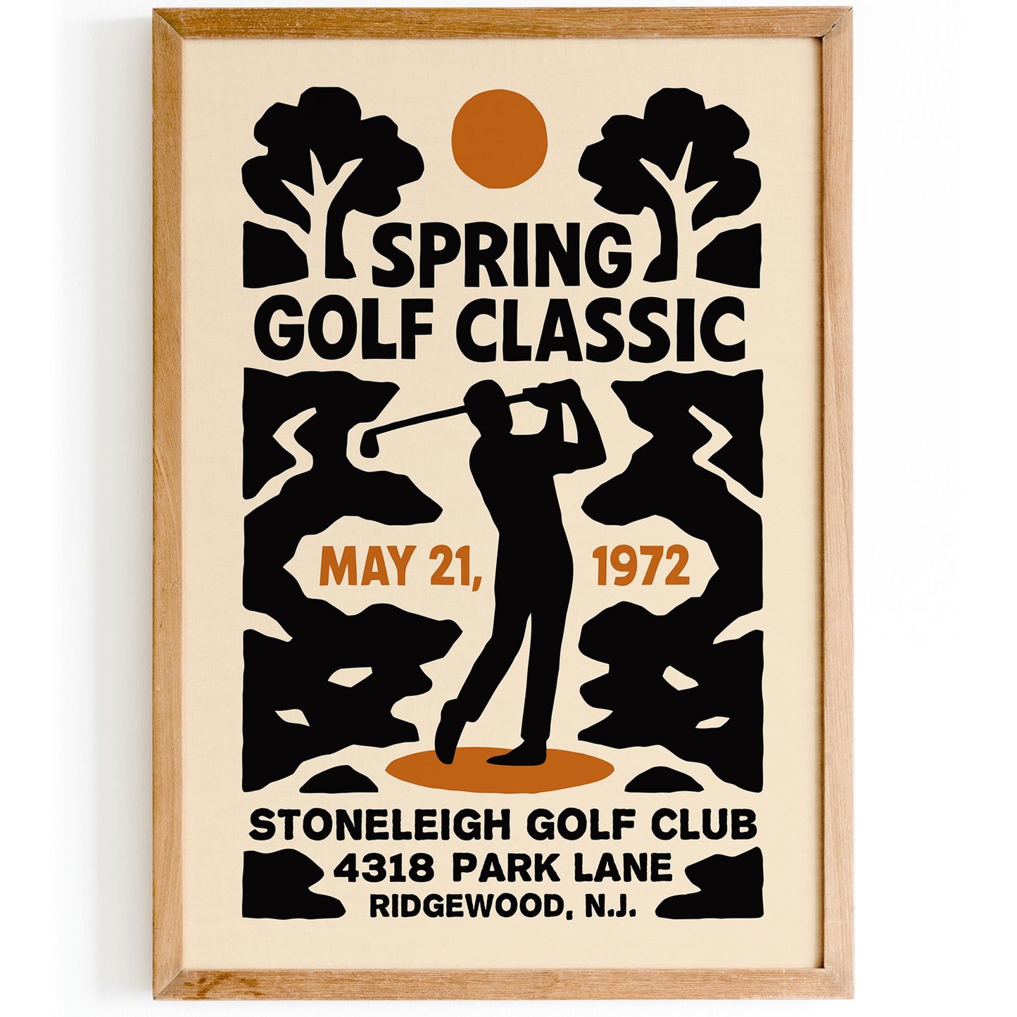 Spring Golf Poster Print