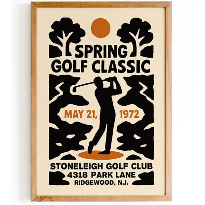 Spring Golf Poster Print