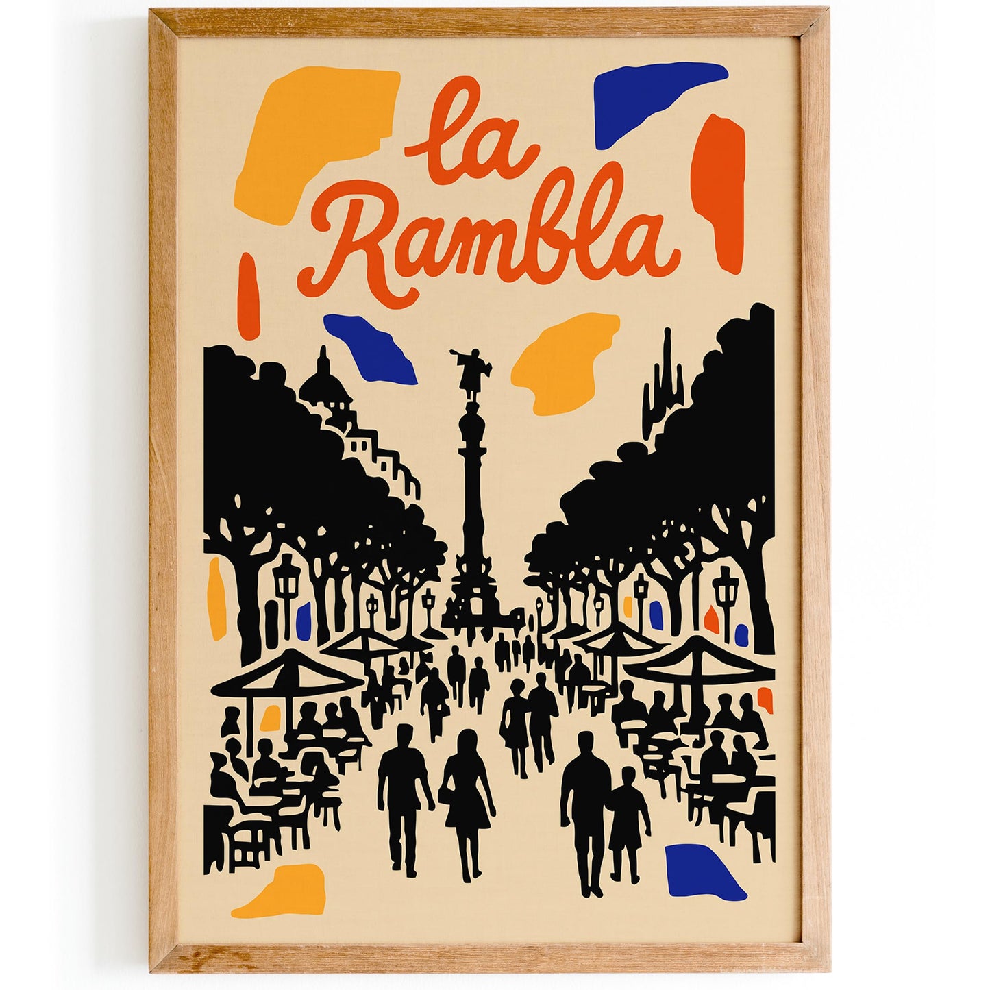 Barcelona La Rambla Travel Poster