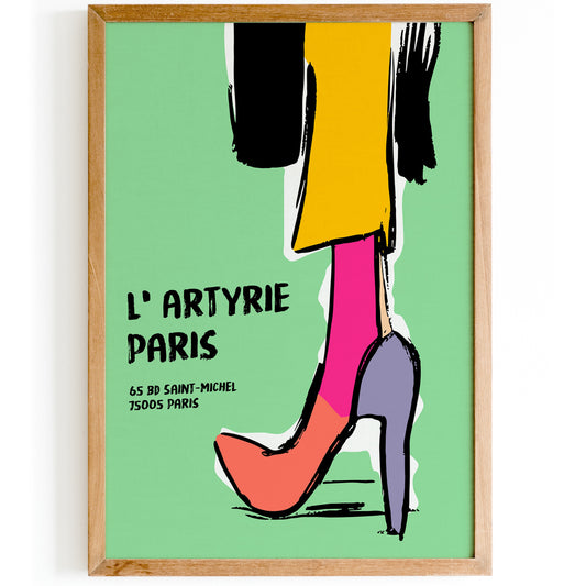 Paris Fashion Store Vintage Poster