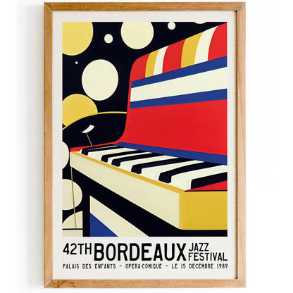 1989 Bordeaux Jazz Festival Poster