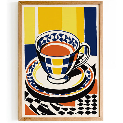 Teacup Art Print – Retro Kitchen Decor