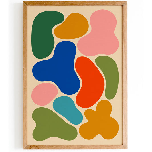 Liquid Abstract Poster - Colorful Shapes Wall Art