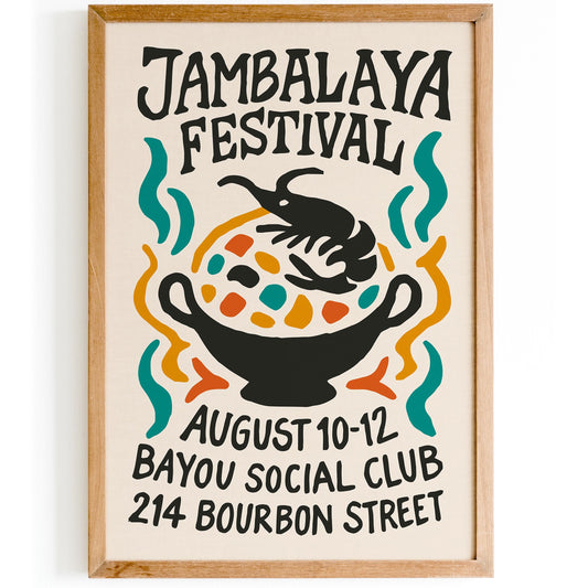 Jambalaya Festival Poster Print