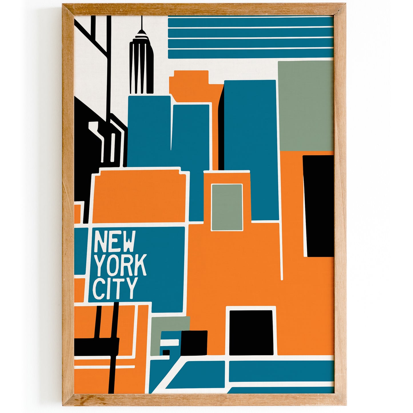 Retro New York City Travel Print