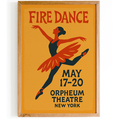 Fire Dance Poster Print
