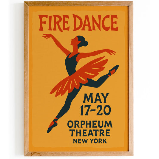 Fire Dance Poster Print