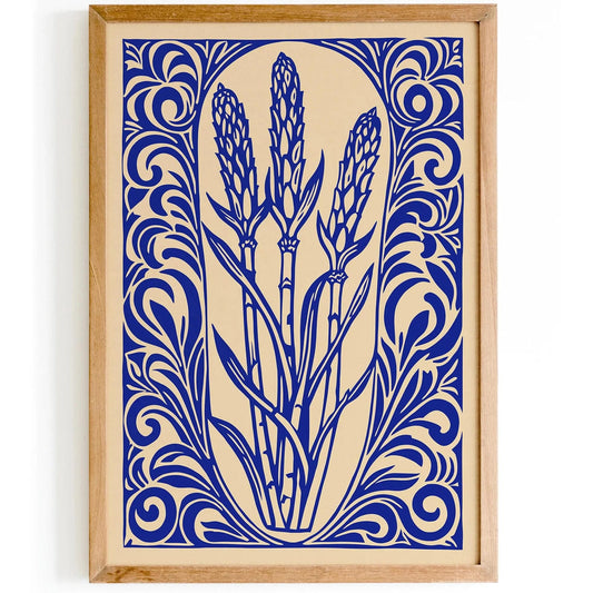 Farmhouse Kitchen Wall Art – Asparagus Vegetable Print