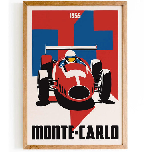 Monte Carlo Grand Prix 1955 Print