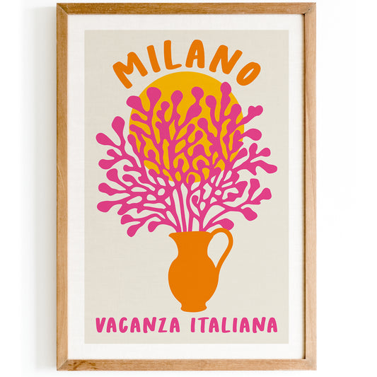 Milano Vacanza Italiana Poster