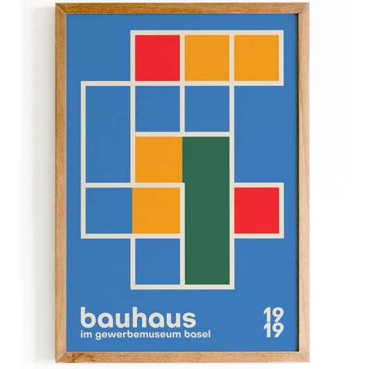 Bauhaus 1919 Blue Poster