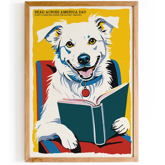 Reading Is Pawsome Poster Print