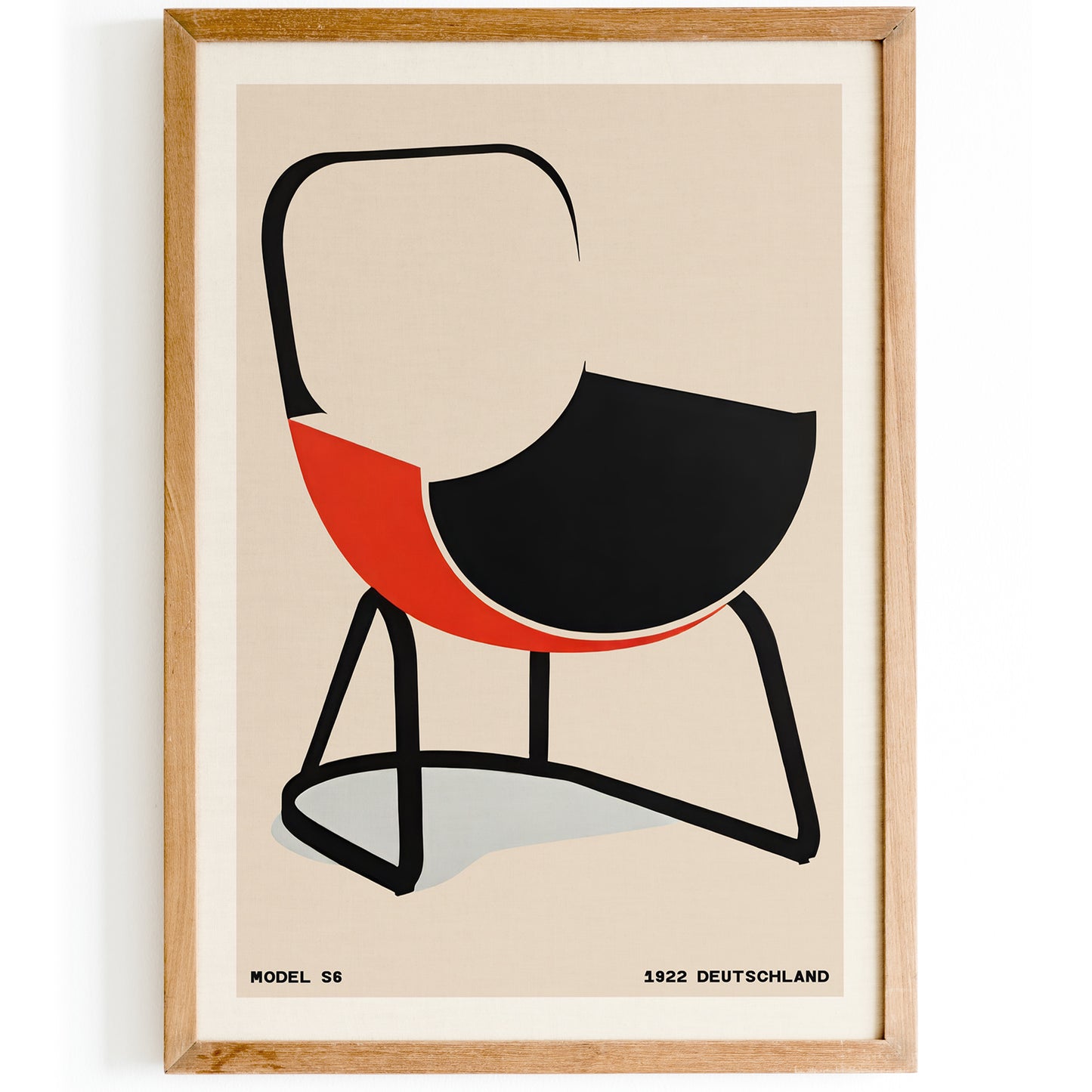 Bauhaus Chair Model S6 Poster