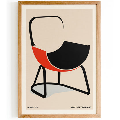 Bauhaus Chair Model S6 Poster