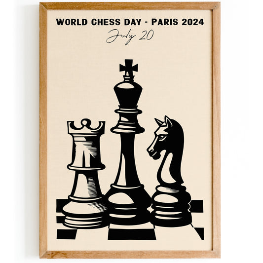 World Chess Day Paris 2024 Poster