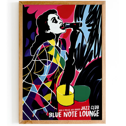 Blue Note Lounge Jazz Club Poster