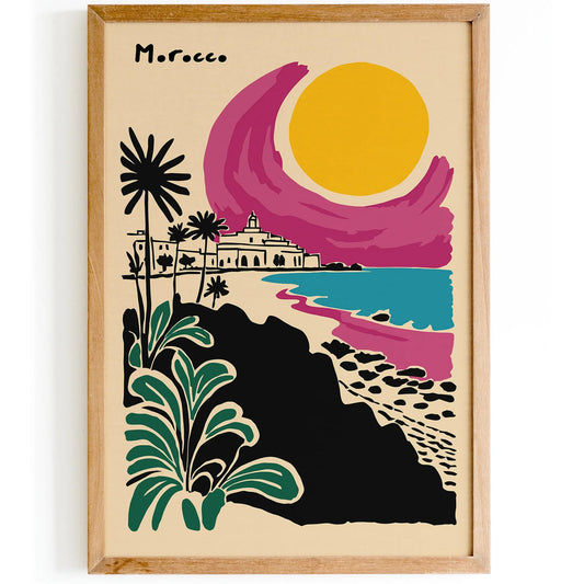 Morocco Travel Poster – Exotic Wall Art Print