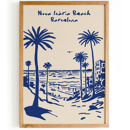 Nova Icaria Beach Barcelona Poster