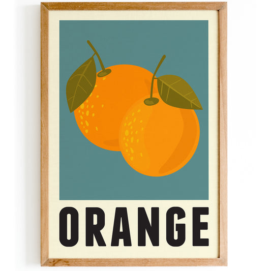 Minimalist Orange Poster