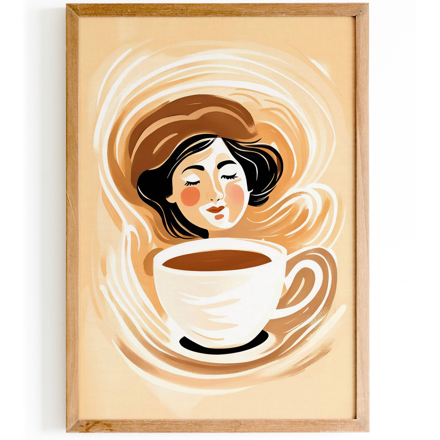 Coffee Girl Kitchen Wall Art