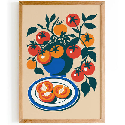 Cherry Tomatoes Poster - Kitchen Wall Decor