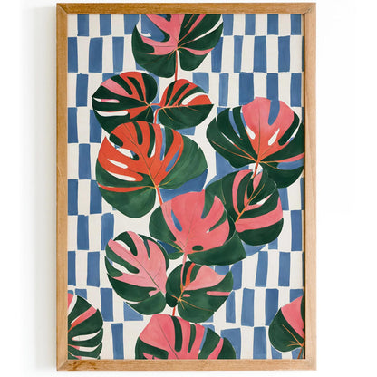 Tropical Monstera Leaf Art Print