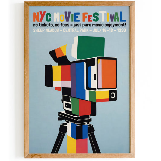 NYC Movie Festival 1993 Retro Poster
