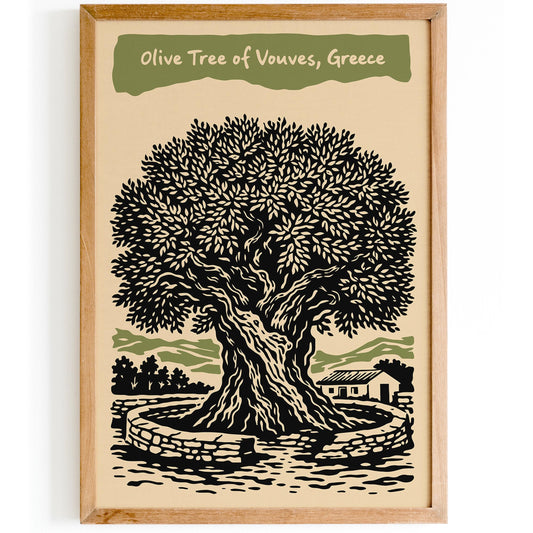 Olive Tree of Vouves Poster