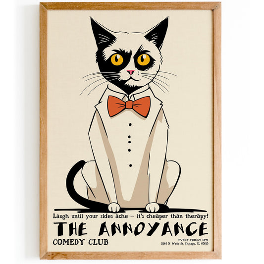 Fancy Cat Comedy Poster