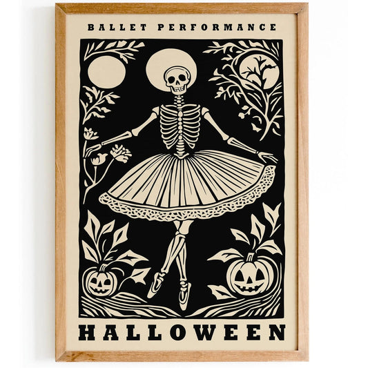 Halloween Ballet Performance Art Print