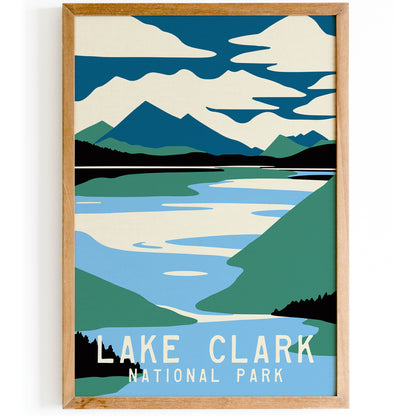 Lake Clark Travel Poster