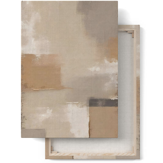 Subtle Sophistication: Beige Canvas Art