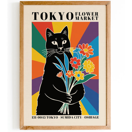 Tokyo Flower Market Poster