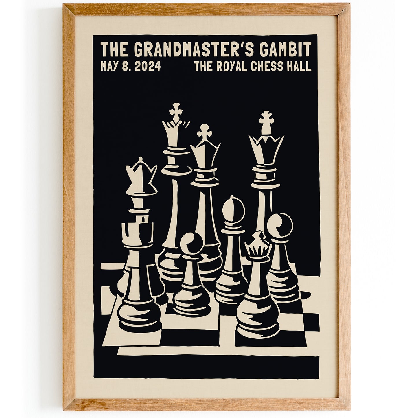 The Art of Strategy, Chess Poster Best Gift for Dad