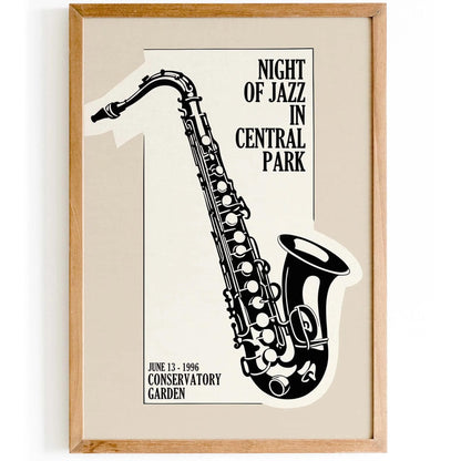 Night of Jazz Saxophone Poster