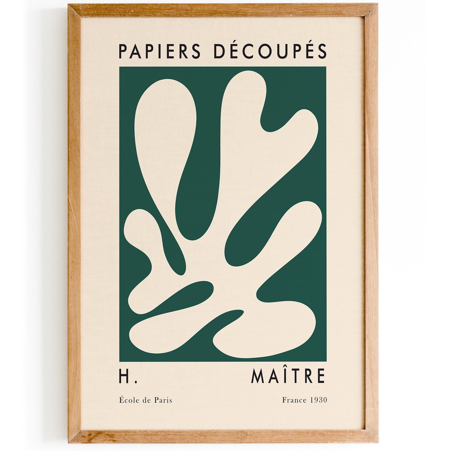 Master of Cut Outs Green Leaf Poster