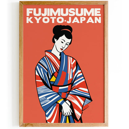 Fujimusume Kyoto Geisha Art Print