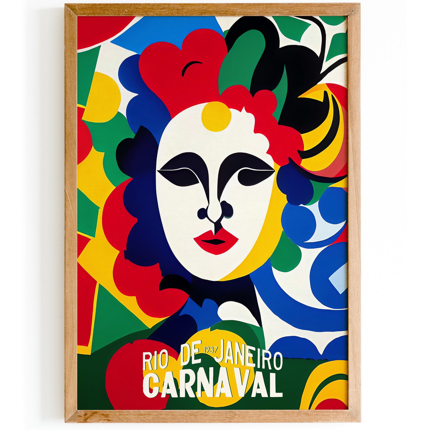 Rio De Janeiro Canrnaval Retro 1937 Poster