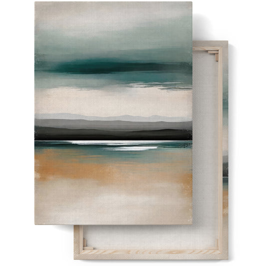 Sculpted Horizons: Modern Abstract Canvas Art