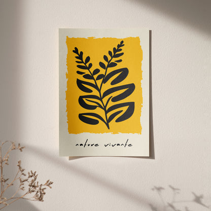 Yellow Nature Vivante Poster