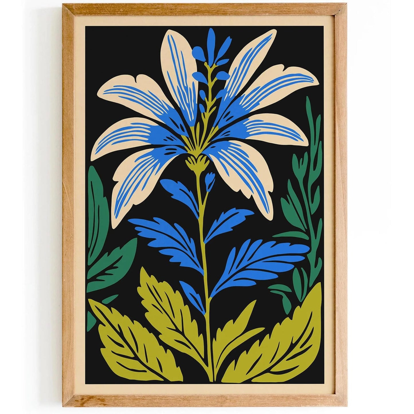Botanical Art Print for Kitchen Wall Decor