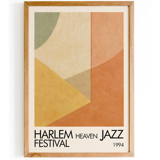 Harlem Jazz Festival Poster - Modern Music Print