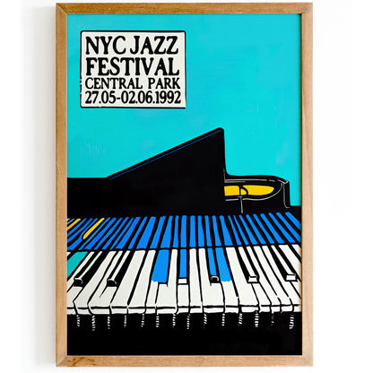 NYC 1992 Jazz Festival Poster